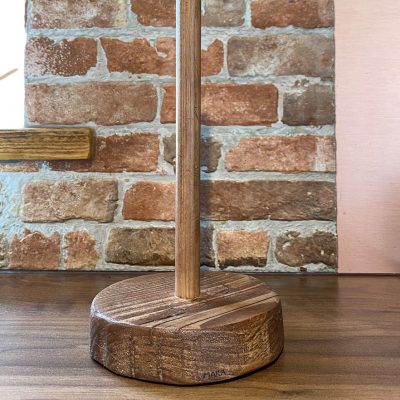 Rustic Wooden Paper Towel Holder for Kitchen